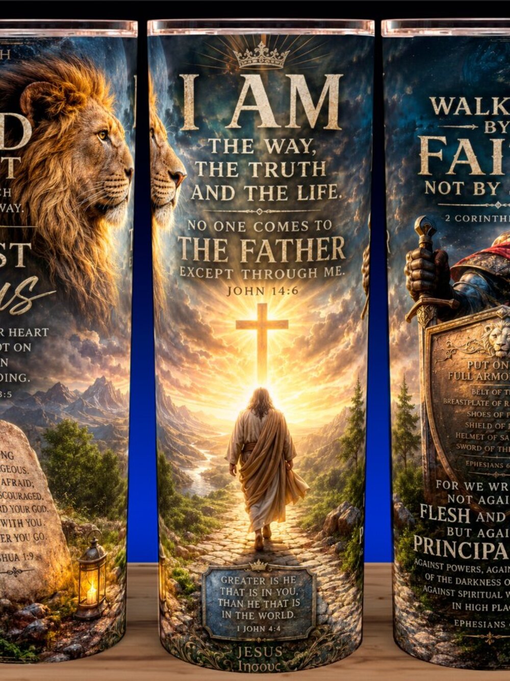 I Am The Way The Truth And Life Jesus God Religious Bible Verse Cup Tumbler 20z